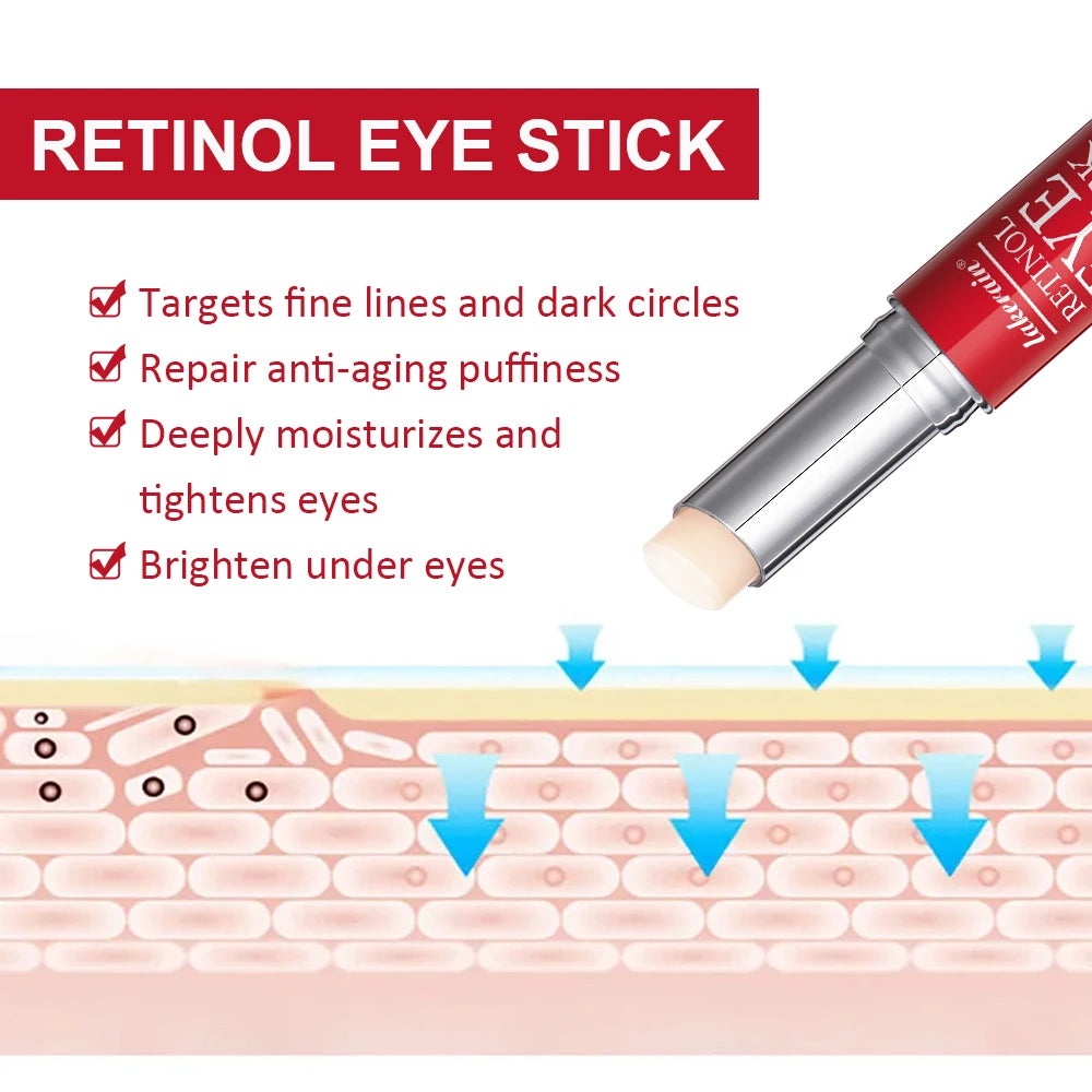 Retinol Eye Cream Lightening Dark Circles Firming Skin Instant Eye Repair Serum Stick for women Women Eyes Care Peaceful Pleasures Health and Wellness