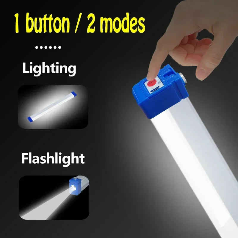 LED Magnetic Work Light – Rechargeable Bar Lamp with Hooks