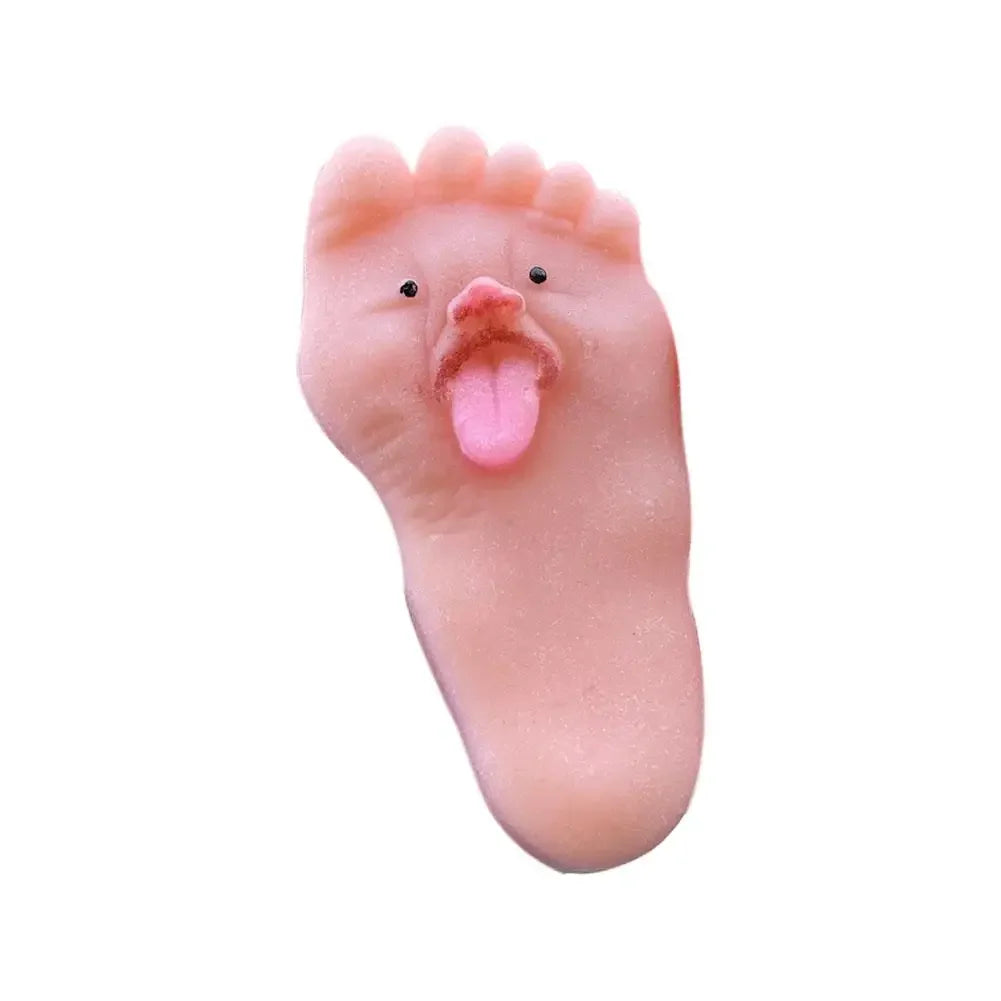 Tongue Sticking Out Big Feet Toy Novel Soft Pinching Kid