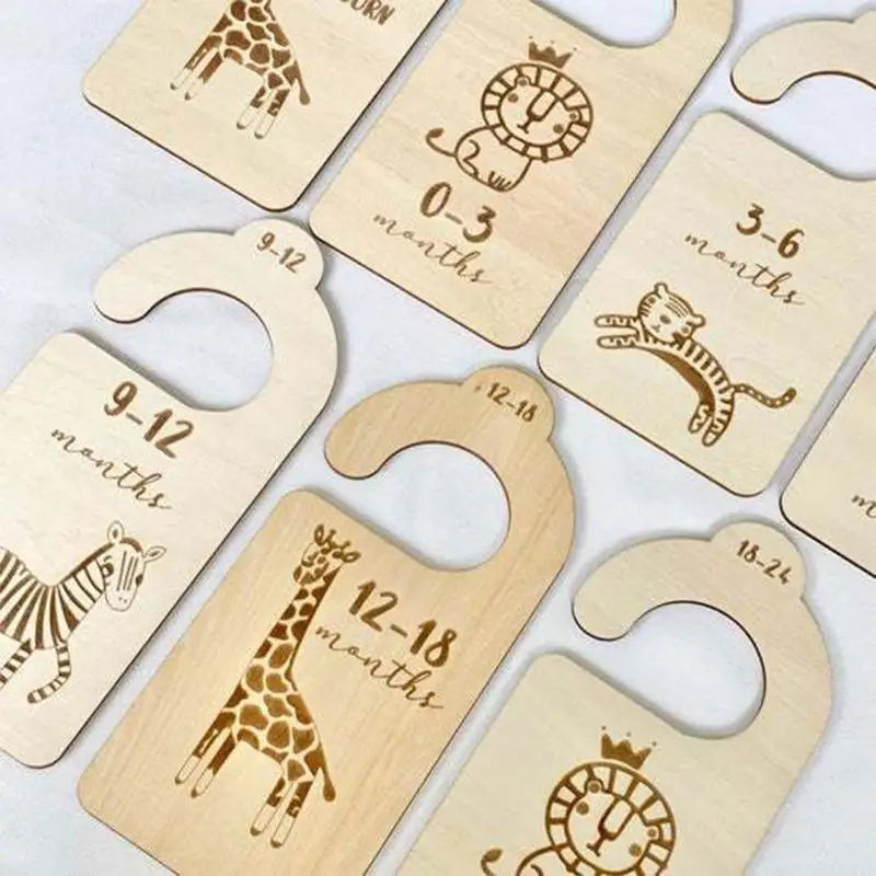 7-Piece Baby Closet Dividers Newborn to 24 Months | Nursery Gift