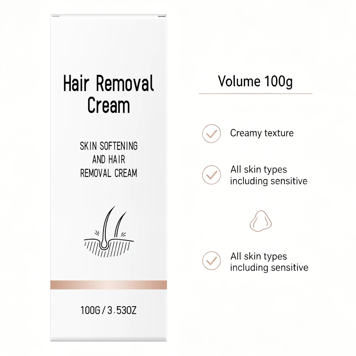 Hair Removal Cream for Body Face Legs Armpits Gentle Depilatory Inhibitor for Men Woman Avocado Moisturizing Hair Removal Cream Peaceful Pleasures Health and Wellness