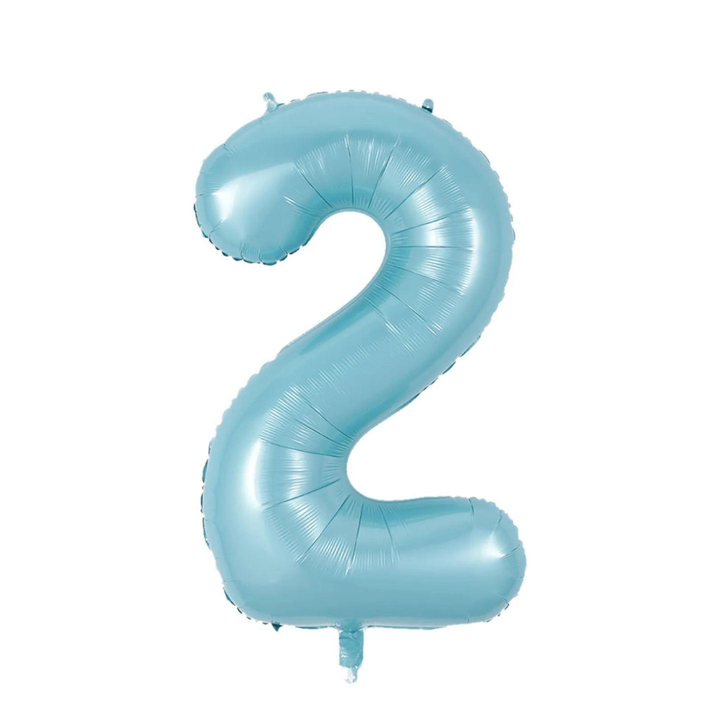 40-Inch Pearl Blue Foil Number Balloon – Digits 0–9