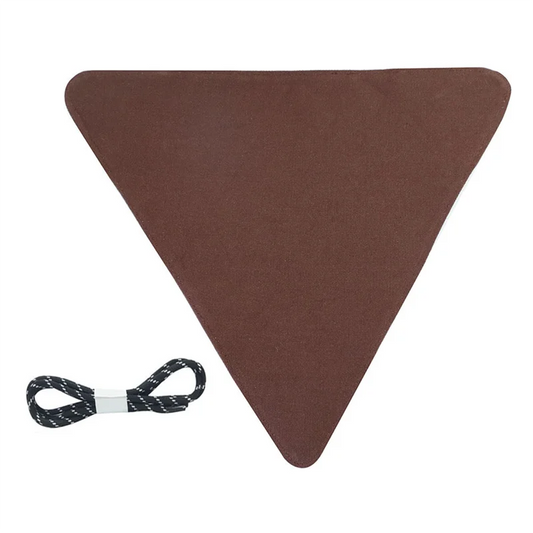 Folding Tripod Camping Stool Canvas Fabric Cover | Outdoor Camping Stool Cover Peaceful Pleasures Health and Wellness Brown NONE