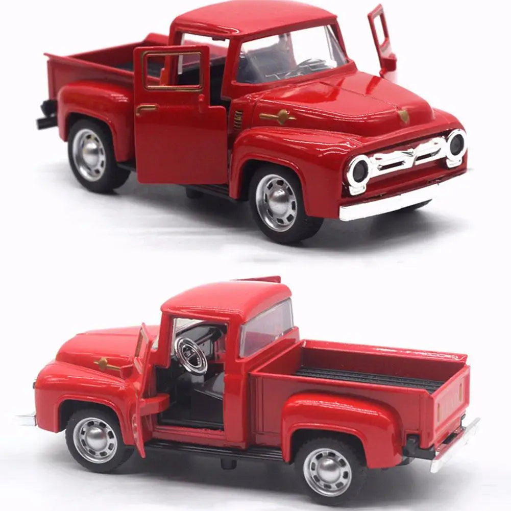 1:32 Diecast Classic Pickup Truck Pull-Back Model Car Toy Diecast Toy Vehicle Peaceful Pleasures Health and Wellness