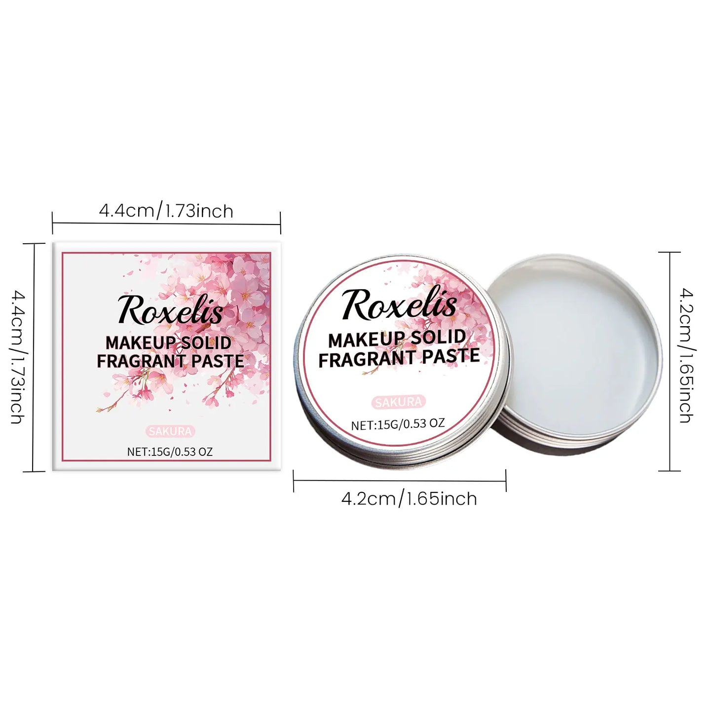 ROXELIS Sakura Solid Perfume Balm | Cherry Blossom Travel Scent