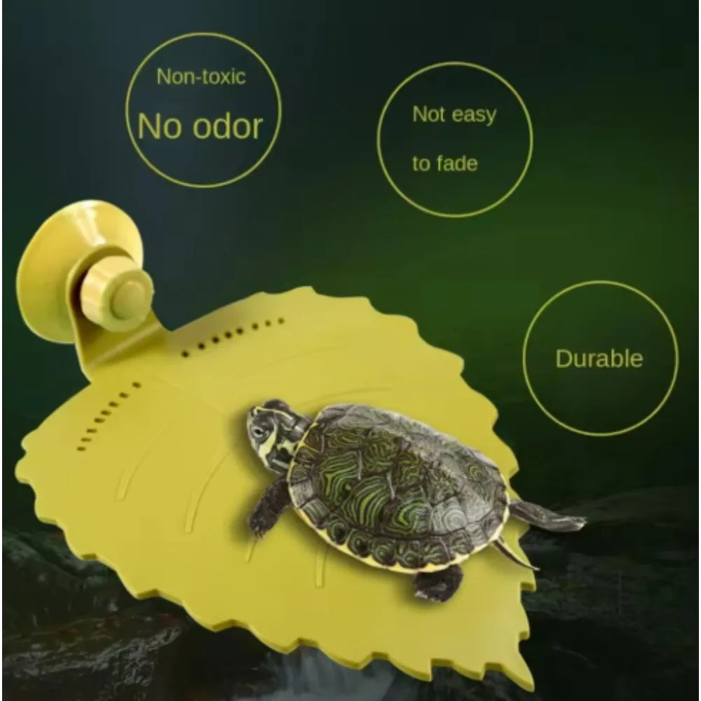 Turtle Sun Drying Platform Climbing Turtle Sun Drying Back Floating Platform Suction Cup Plastic Acrylic Leaf Climbing Platform Peaceful Pleasures Health and Wellness