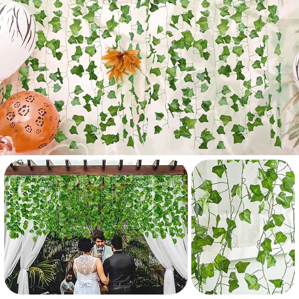2.1M Artificial Ivy Garland – Silk Vine Leaf Wedding Home Decor
