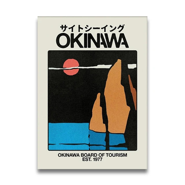 Okinawa Sakura Cherry Blossom Canvas Wall Art Print | Unframed