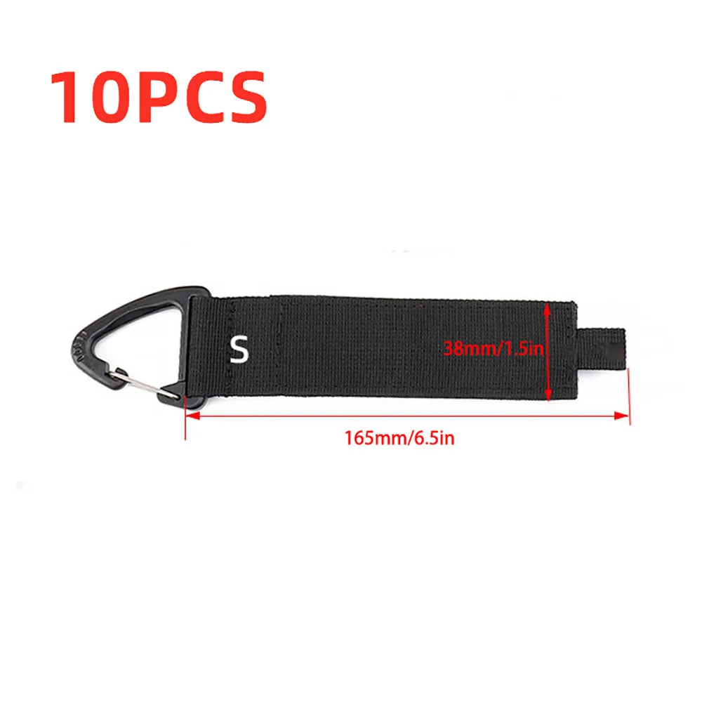 Heavy Duty Nylon Cord Storage Straps with Carabiner S/M/L