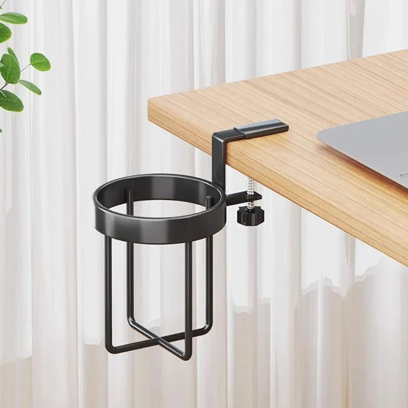 Wall Mount Desk Mug Holder Coffee Rack Adjustable Thickness Mug Holder Depth Office Desk Organizer Room Accessories Home Items Peaceful Pleasures Health and Wellness