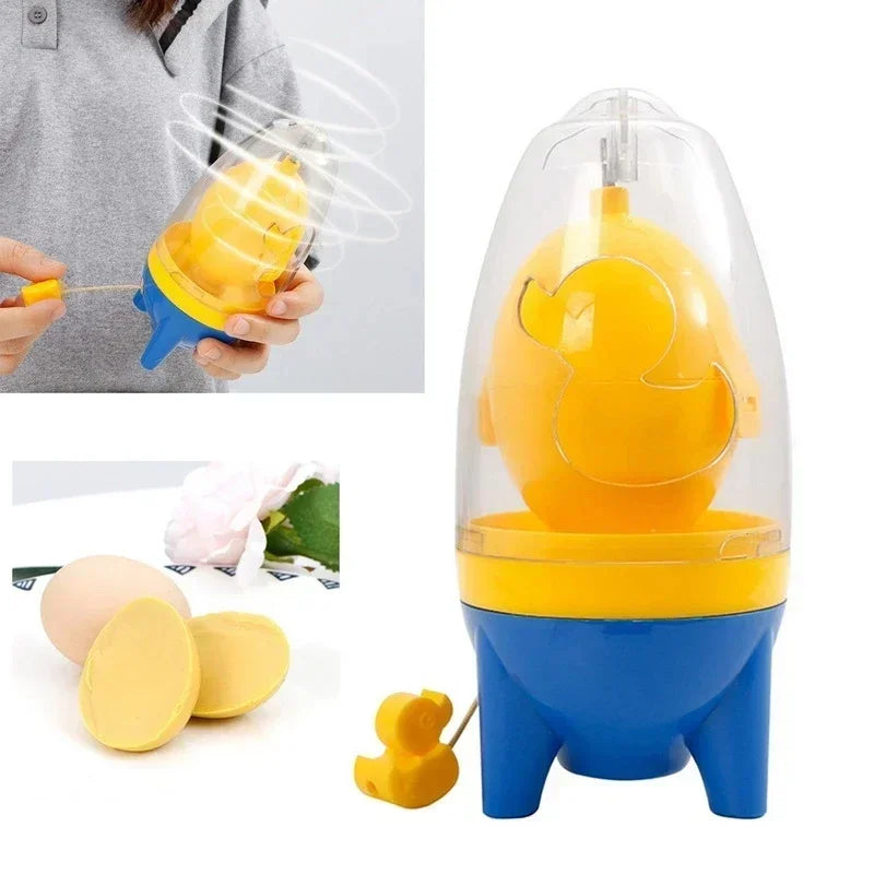 Manual Golden Egg Puller Scrambler Household White Yolk Mixer Kitchen Tool Mix Manual Scrambler Convenient Without Breaking Eggs Peaceful Pleasures Health and Wellness