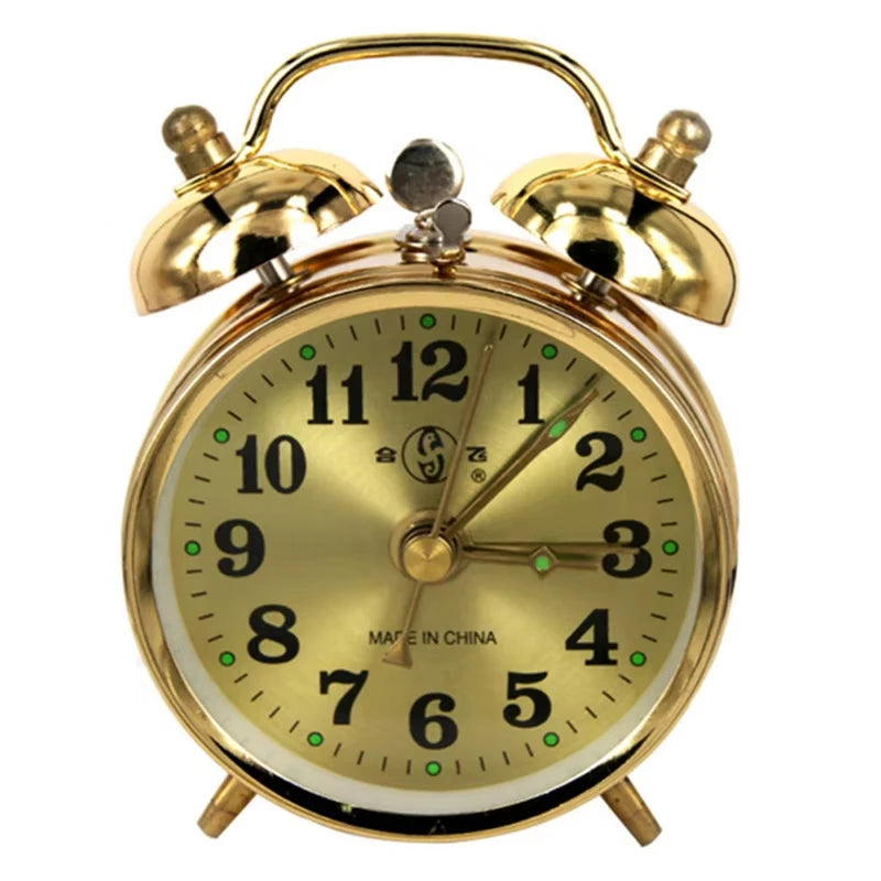 1 Pcs Metal Mechanical Alarm Clock Intelligent With Mechanical Spring 7cm Compact Design Metal Texture Peaceful Pleasures Health and Wellness