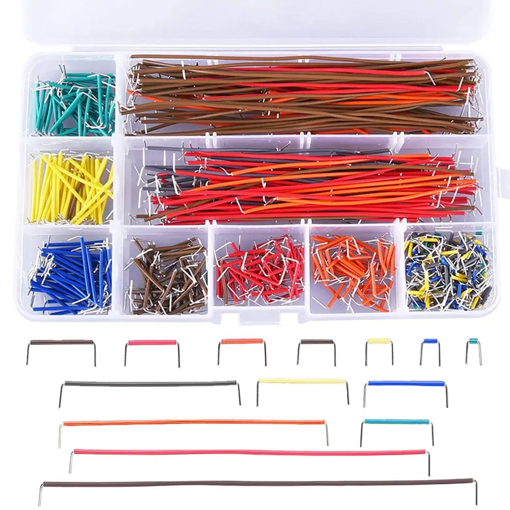 Cable Wire Electrical Supplies Assorted Jumper Wire Kit Electrical Wires Breadboard Jumper Wire Peaceful Pleasures Health and Wellness 840pcs