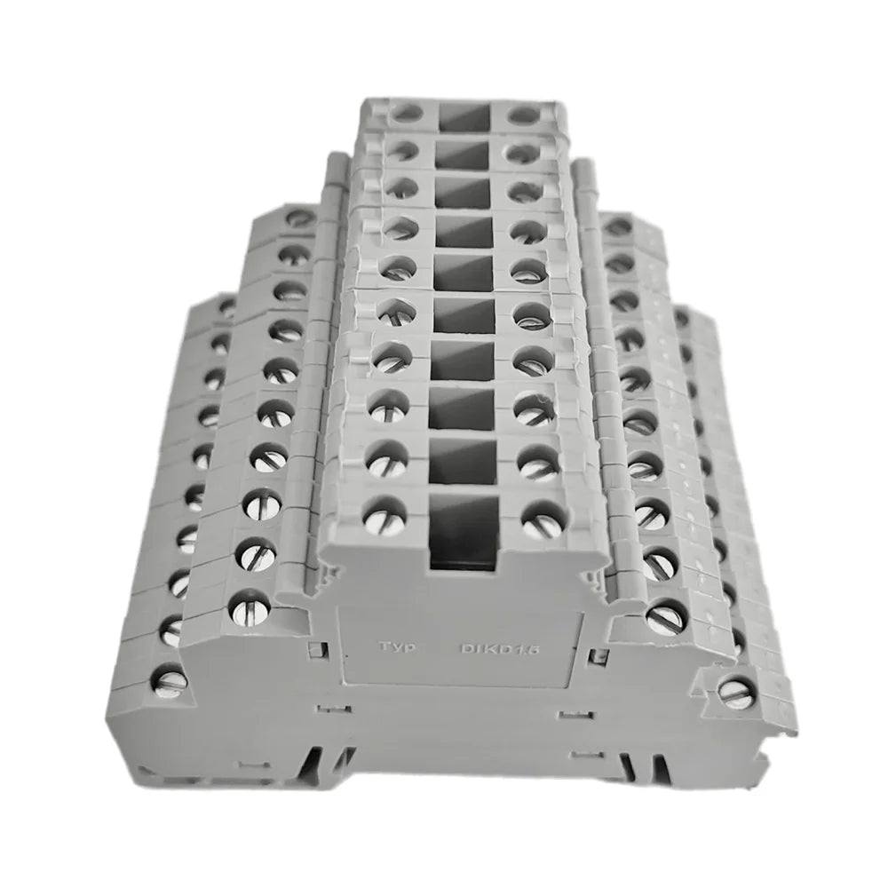 10pcs DIKD-1.5 UK Three-layer Wiring Terminal DIKD1.5 Sensor Terminal 0.2-2.5mm² Wire Rail Type Screw Terminal Block Peaceful Pleasures Health and Wellness
