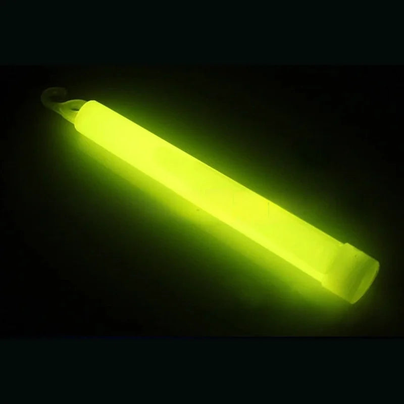 6inch 10 pcs Glow Stick 24-hour Chemical Fluorescent Colorful Light Camping Decoration Party Club Emergency survival tools Peaceful Pleasures Health and Wellness YELLOW