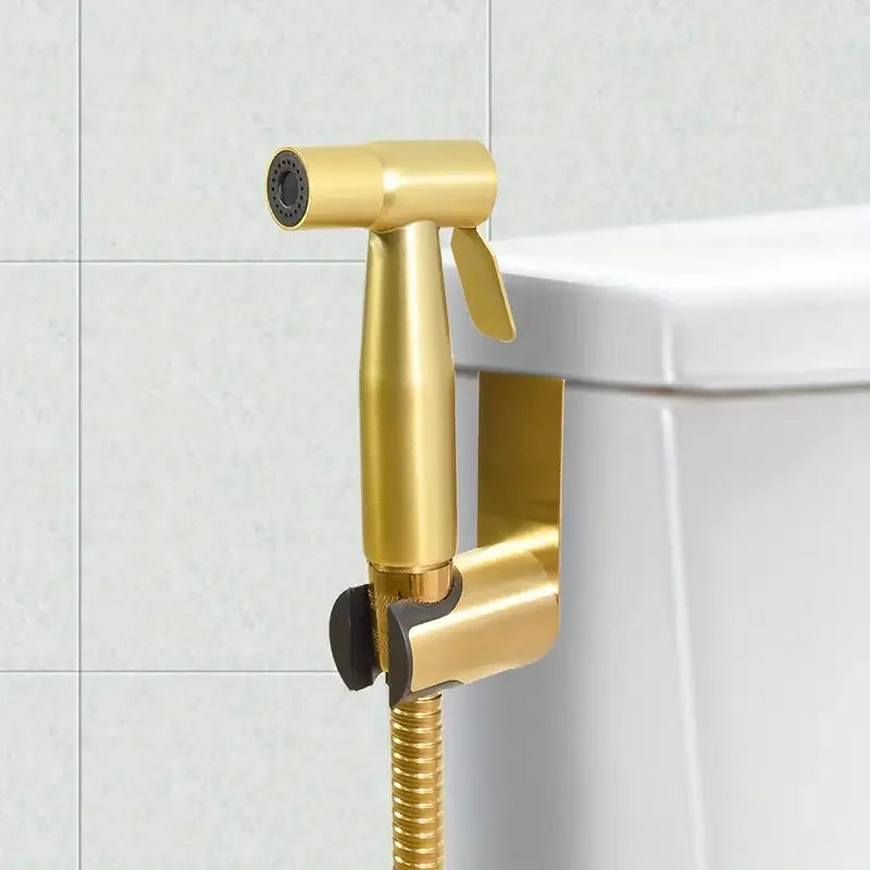Golden Handheld Bidet Sprayer Set | Stainless Steel 59" Hose