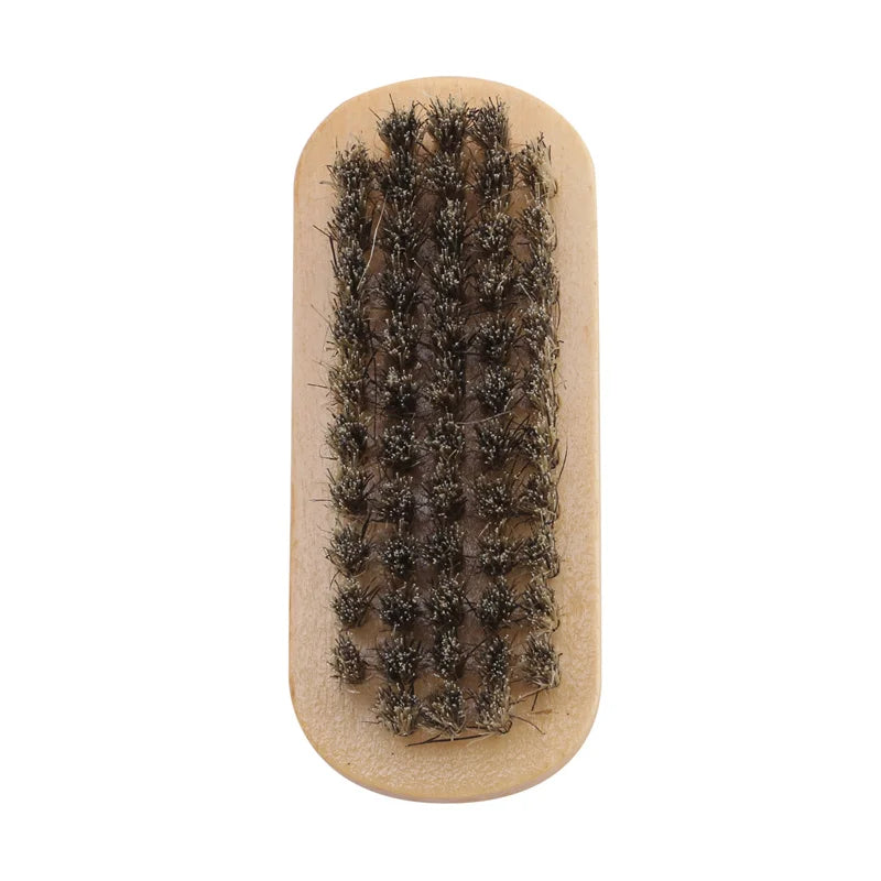 Wooden Mini Turtle Back Small Square Brush Solid Wood Shoe Brush Cleaning Oil Pig Brush Wholesale Direct Sales Polishing Brush Peaceful Pleasures Health and Wellness