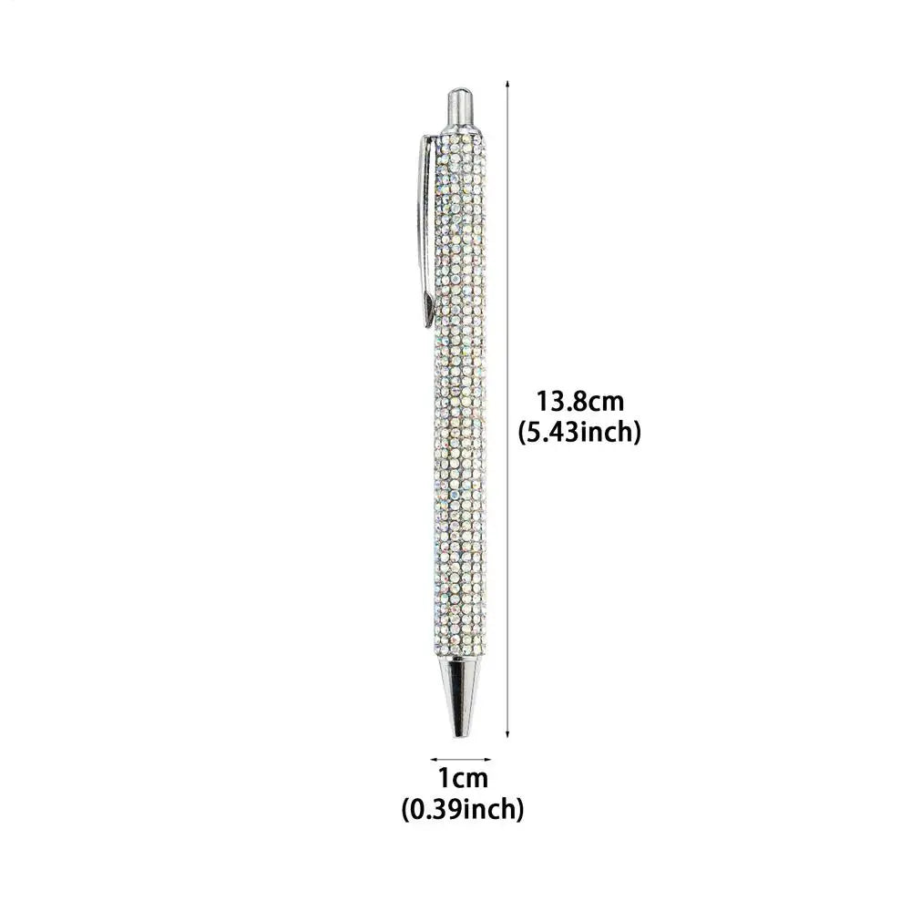 Crystal Rhinestone Ballpoint Pen – Bling Retractable School Pen