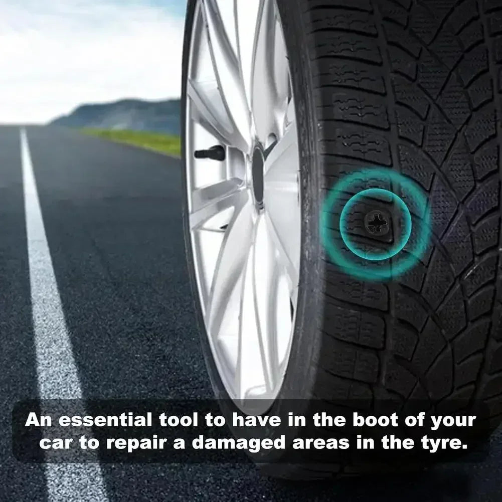 Universal Vacuum Car Tyre Repair Rubber Nail Tire Repair Nail Rubber Screw Tools In Tubeless Plug Accessories Kit Rep D9M6 Peaceful Pleasures Health and Wellness