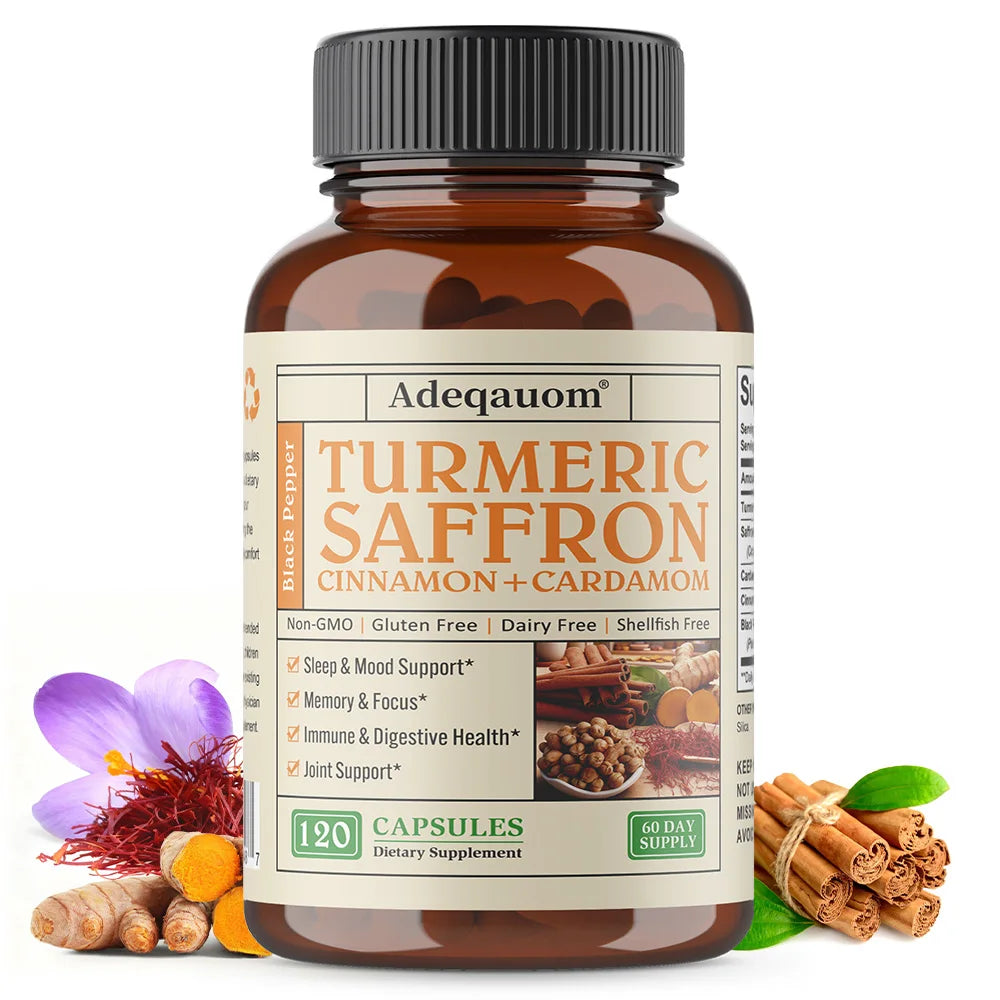 Turmeric Curcumin Saffron Cardamom Cinnamon | Joint & Mood