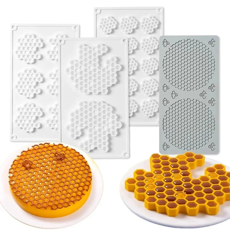 Honeycomb Mousse Cake Mold DIY Chocolate French Dessert Decoration Baking Silicone Mold Kitchen Baking Tool Peaceful Pleasures Health and Wellness
