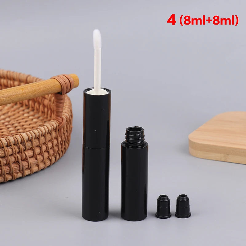 Double-ended Empty Clear Lip Gloss Tube Refillable Mini Lip Balm Bottles Lipstick Containers For Travel Women Girls DIY Makeup Peaceful Pleasures Health and Wellness 4