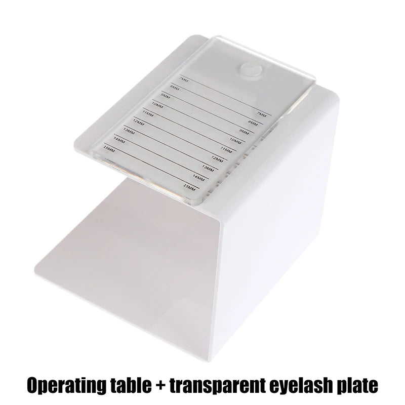 Eyelash Pillow Console Eyelash Extension Stand Tool Professional Reusable Convenient Portable Console Eyelash Pad Glue Holder Peaceful Pleasures Health and Wellness Transparent