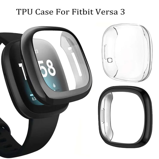 Screen Protector Case For Fitbit Versa 3, Soft TPU Screen Protector For Fitbit Versa 3 Protective Cover Shell. Peaceful Pleasures Health and Wellness