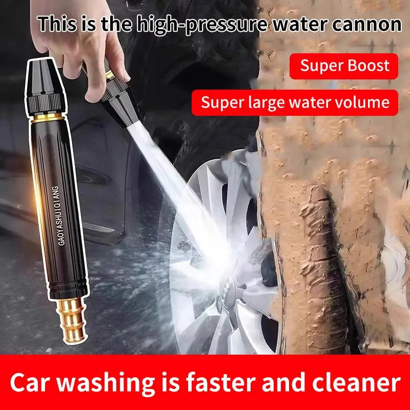 Adjustable Nipple Type Portable Direct Spray Car Wash Nozzle High Pressure Washing Water Home Garden Shower Water Tools Peaceful Pleasures Health and Wellness