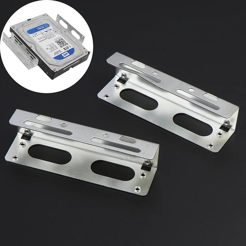 3.5" to 5.25" Drive Bay Bracket for HDD, SSD & M.2 – 2 Pack