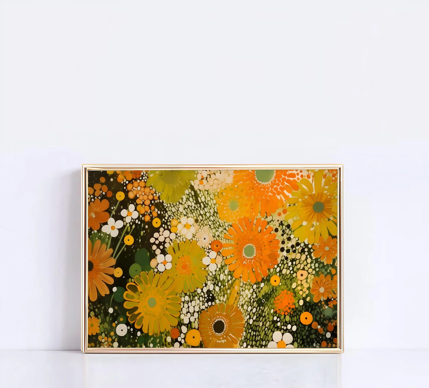 Yayoi Kusama Abstract Nature Canvas Wall Art | Colorful Poster
