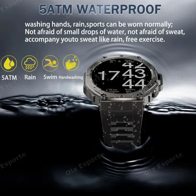 Ola Esporte HW12 Military GPS Smartwatch | AMOLED, 5ATM, 170+ Sports