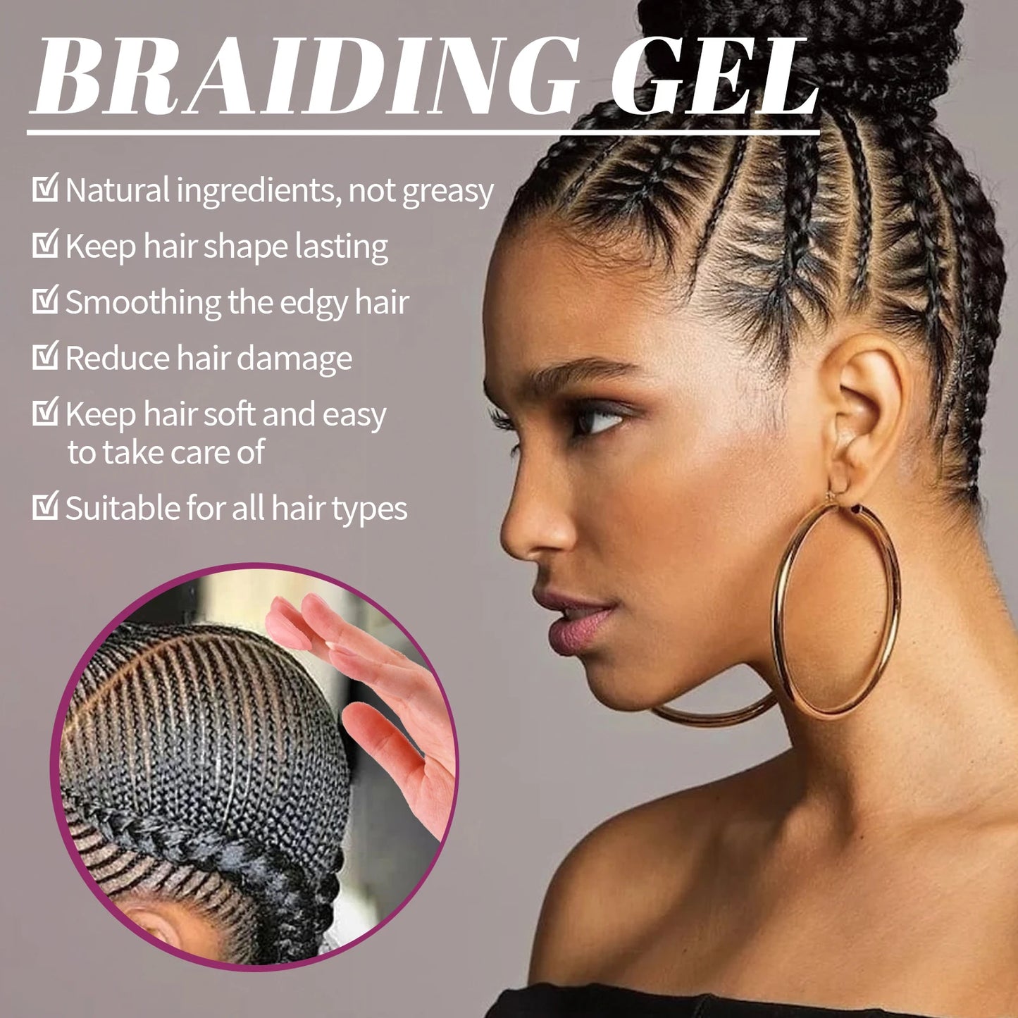 Dreadlock Styling Gel – Strong Hold, Frizz Control & Moisture