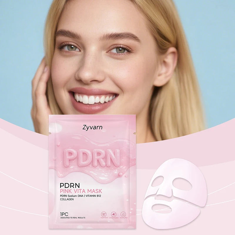 Pdrn Pink Vita Gel Mask Collagen Salmon Dna Lifting And Firming Mask Deeply Hydrate Nourish And Brighten Glow Skin 1/3/5pc Peaceful Pleasures Health and Wellness