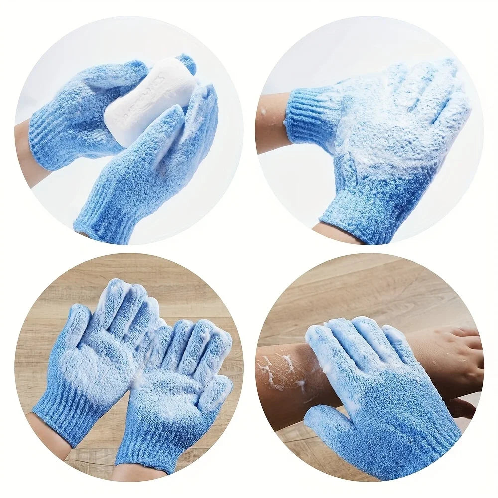 Exfoliating Shower Gloves – Body Scrub for Men & Women
