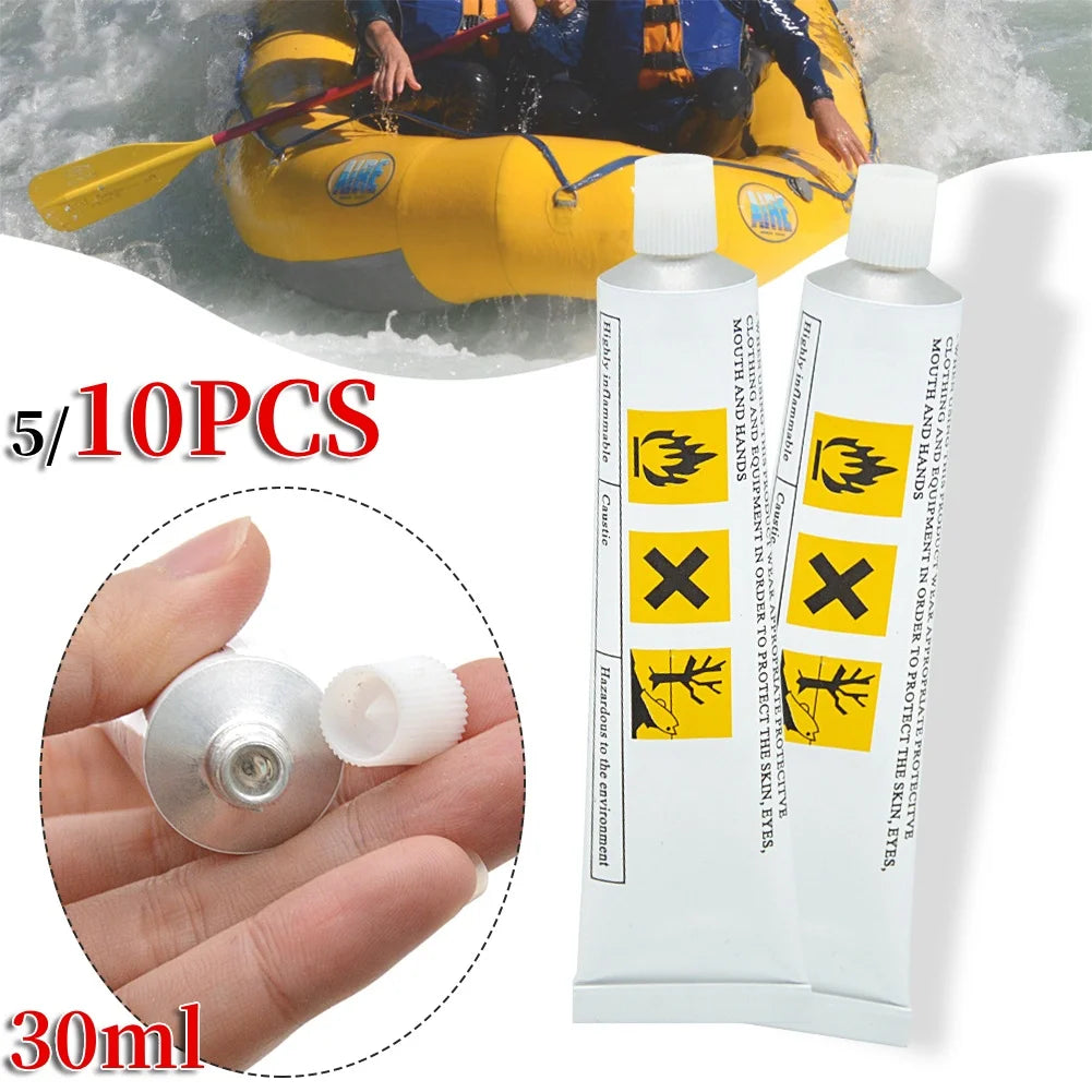 30ml PVC Inflatable Glue Tape Repair Patch Glue Kit Waterproof Adhesive For Swimming Air Bed Repairing Kayak Boat Inflatable Toy Peaceful Pleasures Health and Wellness