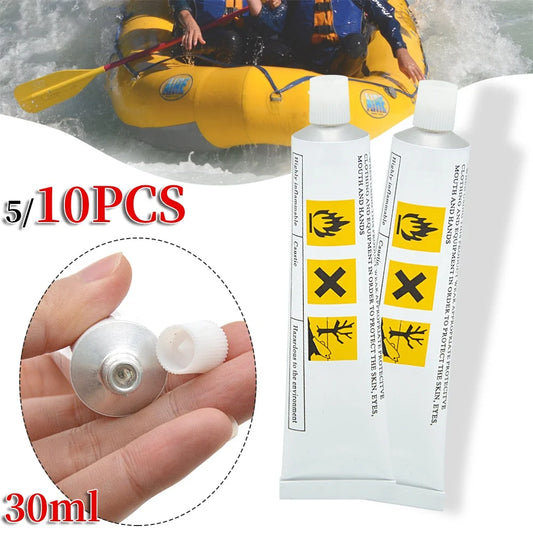 30ml PVC Inflatable Glue Tape Repair Patch Glue Kit Waterproof Adhesive For Swimming Air Bed Repairing Kayak Boat Inflatable Toy Peaceful Pleasures Health and Wellness