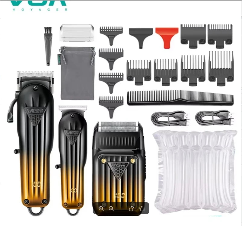 VGR 644 gradient hair cutting combination electric shaver rechargeable professional men's hair clipper carving electric pusher Peaceful Pleasures Health and Wellness NO Box