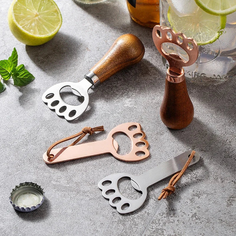 Cat Claw Stainless Steel Bottle Opener with Hanging Rope Novelty Bottle Opener Peaceful Pleasures Health and Wellness