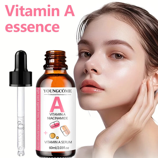 Vitamin A Serum with Retinol & Hyaluronic Acid - Brighten Skin & Hydrate Under Eye Area - Gentle Daily Skincare Peaceful Pleasures Health and Wellness