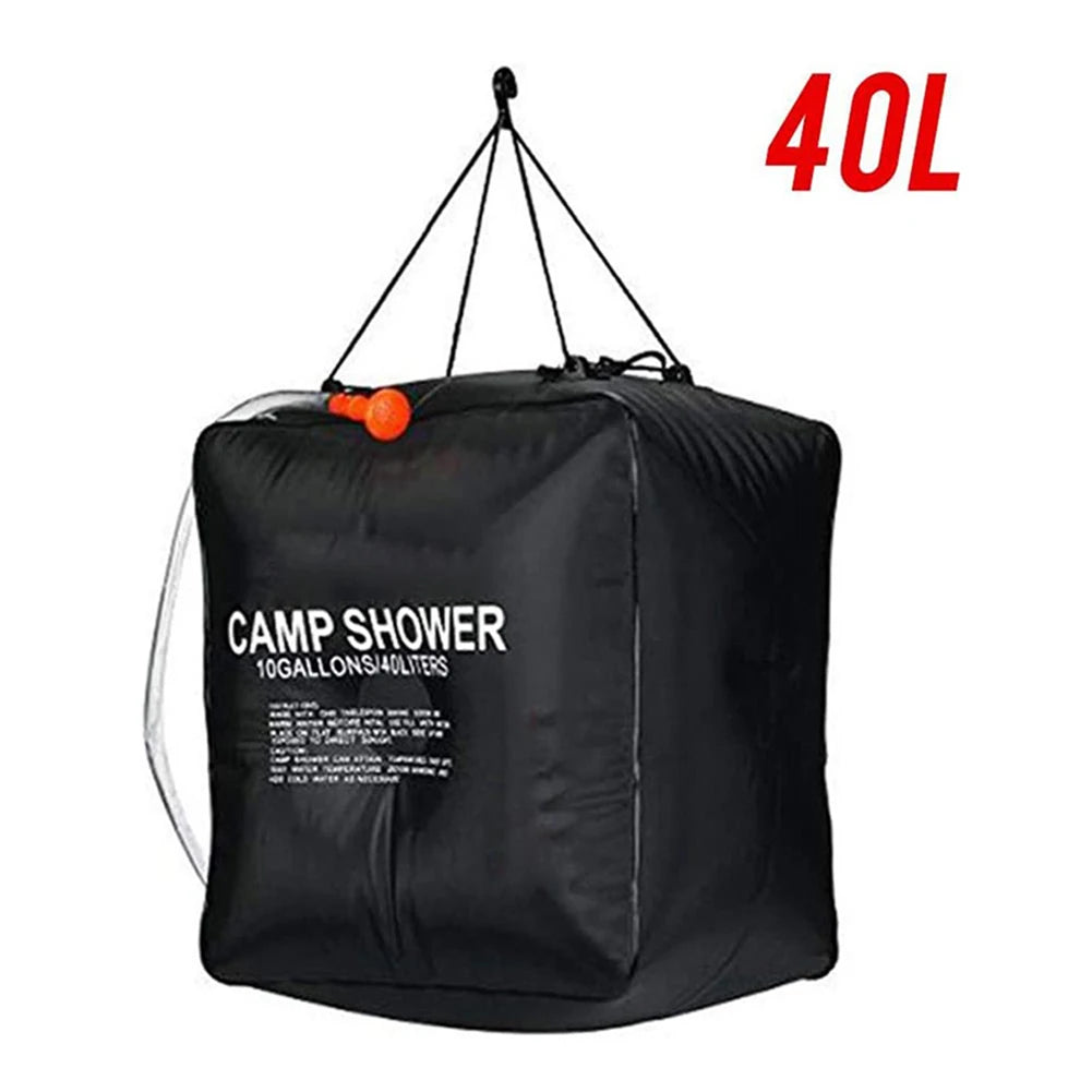 40L Solar Camp Shower Bag with UV Protection Peaceful Pleasures Health and Wellness