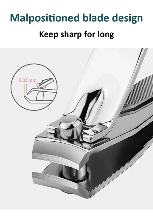 Stainless Steel Nail Clipper with Curved Blade & Swing File Nail Clipper Oasis Select