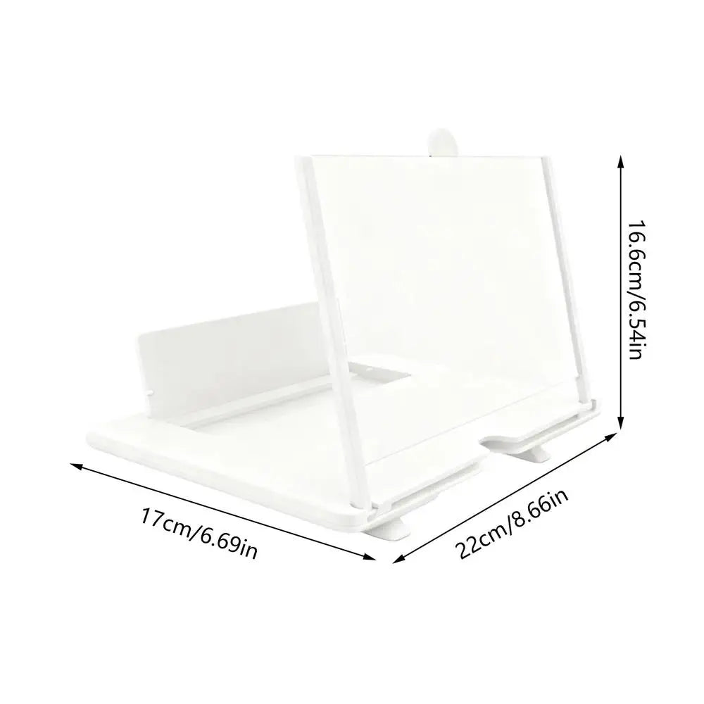 HD Phone Screen Magnifier Stand | 3-4x Zoom, Portable