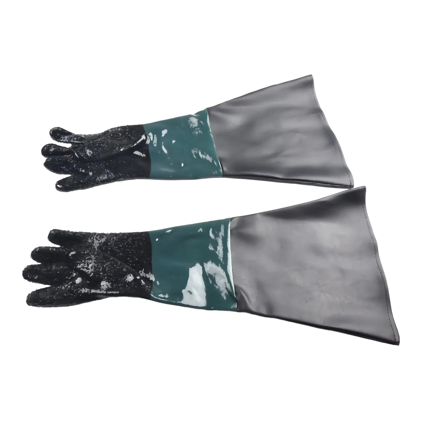 1 Pair PVC Sandblasting Gloves 11 8 Diameter Opening Sandblaster