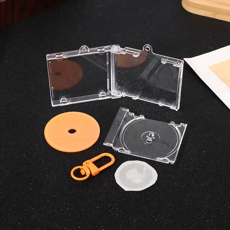DIY Mini CD Case Keychain Pendant | Blank Album Cover Charm