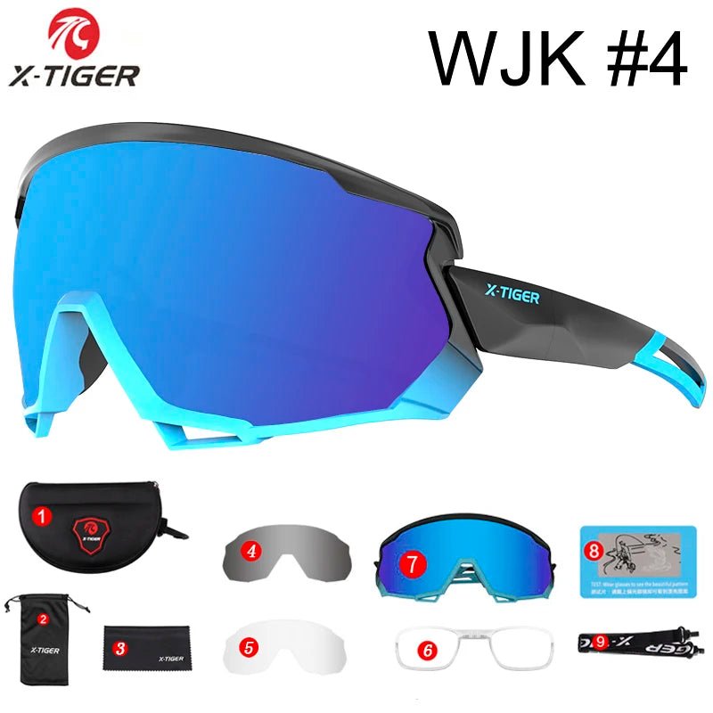 X-TIGER Polarized Sports Sunglasses – 5 Interchangeable Lenses