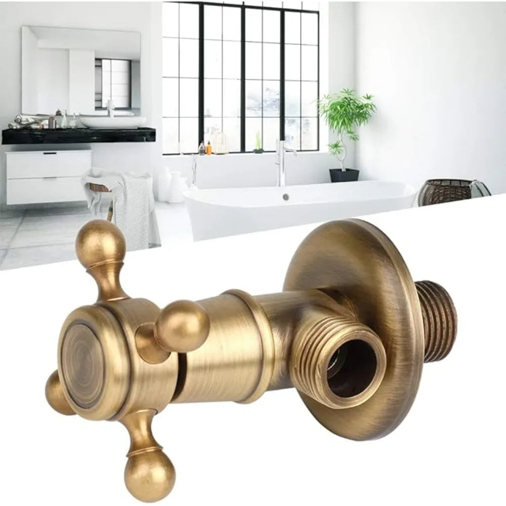 Vintage Solid Brass Single Handle Wall Mount Faucet