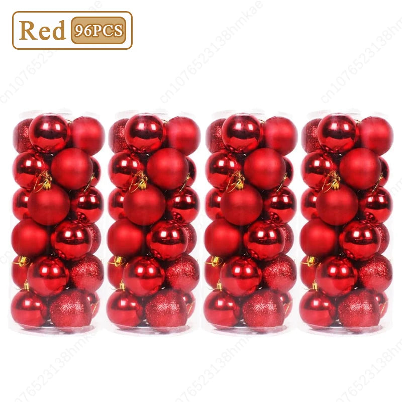 24-Pack Shatterproof Christmas Ball Ornaments | Multicolor Baubles