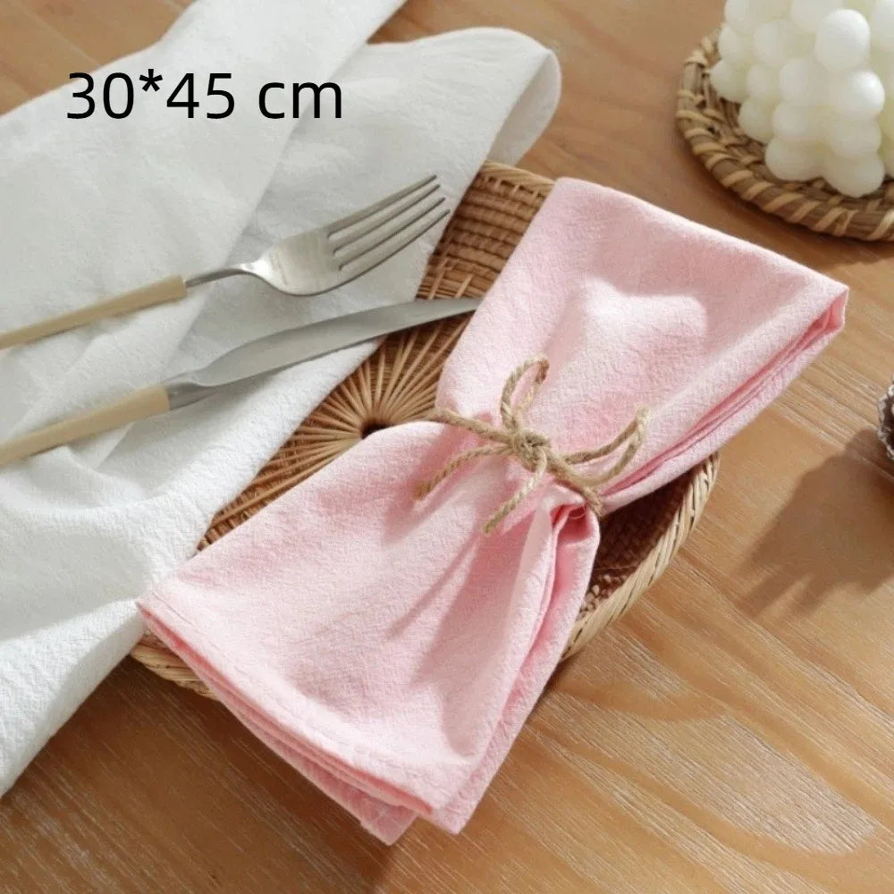 Retro Soft Ruffle Placemats Round Cotton Table Cup Mat Square French Coasters Table Decor Peaceful Pleasures Health and Wellness 30x45 Pink L