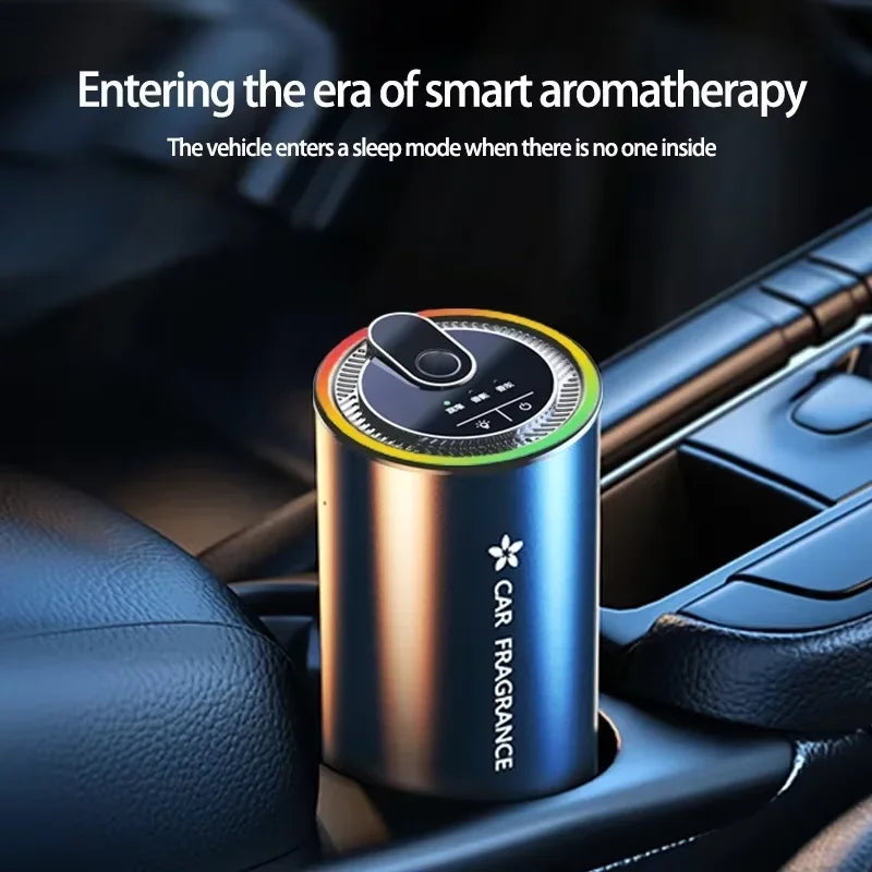Car Aroma Diffuser Air Refresher LED Light Starry Projection Light Home Perfume Auto Air Purifier Aromatherapy Car Humidifier Peaceful Pleasures Health and Wellness